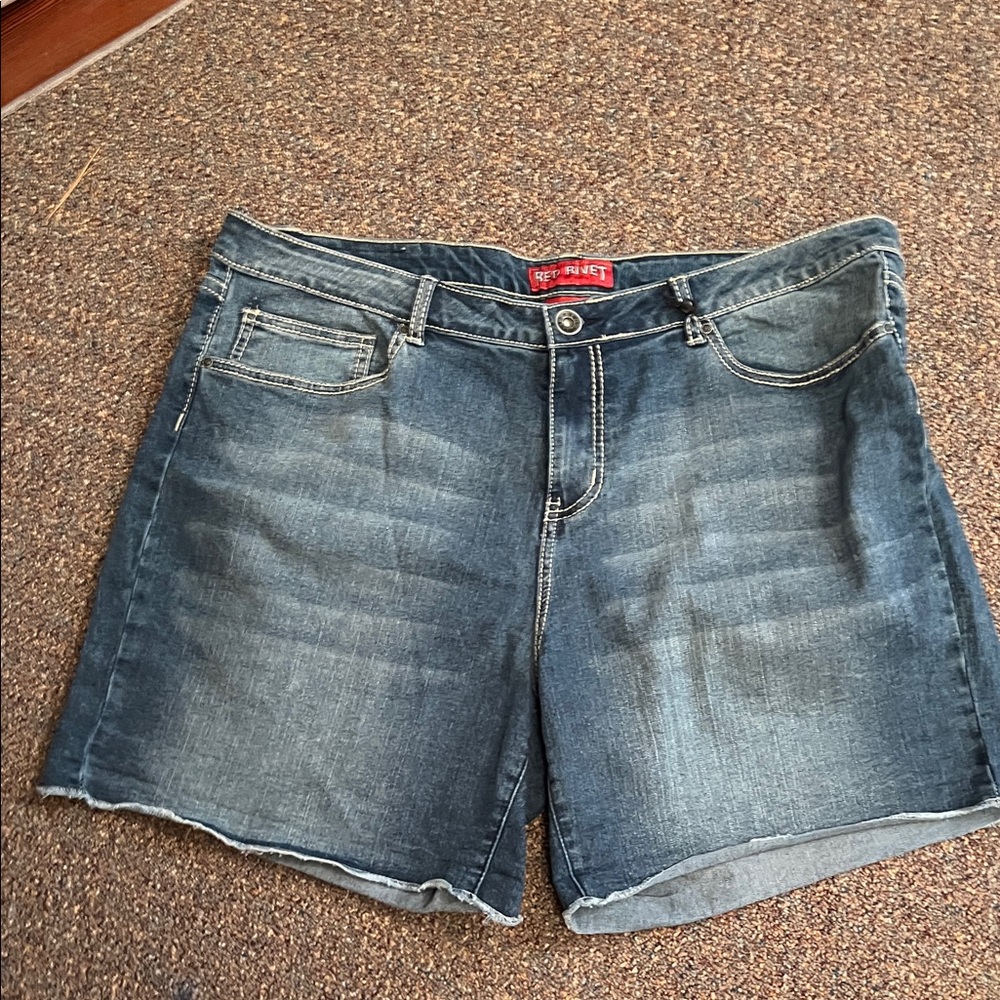 Red Camel Dark Blue Jean Shorts